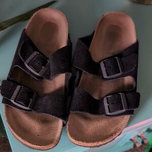 Navy Blue Suede Birkenstocks